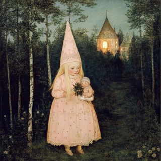 Cryofacet style, Midjourney V6.1: retro fairy-tale illustration