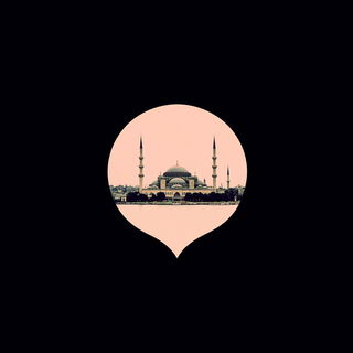 Cryofacet style, Midjourney V6.1: bold minimalist logo design for Istanbul city municipal services