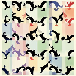 Cryofacet style, Midjourney V6.1: creative pattern composition