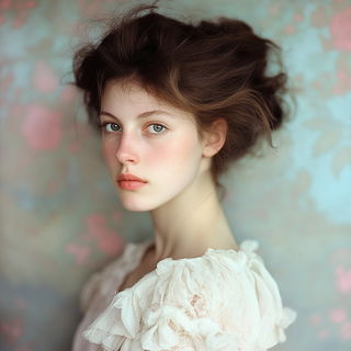 Cryofacet style, Midjourney V6.1: photographic portrait of female protagonist