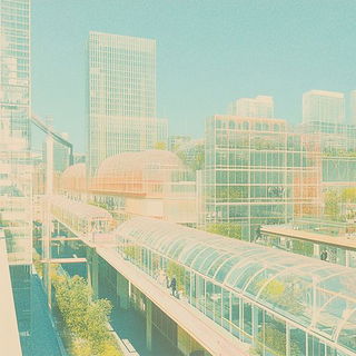 Linocut Serpentism style, Midjourney V6.1: megacity with futuristic bioarchitecture