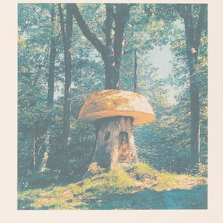 Linocut Serpentism style, Midjourney V6.1: retro fairy-tale illustration