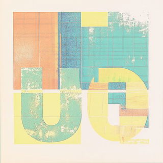 Linocut Serpentism style, Midjourney V6.1: typographic composition with large letters