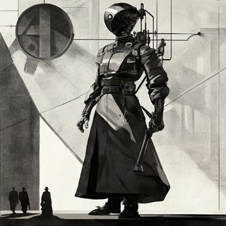 Kunlun Petalism style, Midjourney V6.1: concept art character design of retropunk steam knight