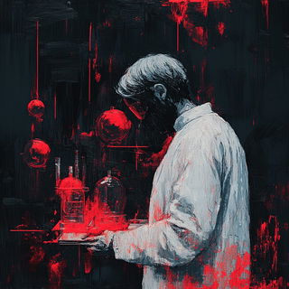 Hazeportalism style, Midjourney V6.1: editorial illustration for popular scientific magazine cover