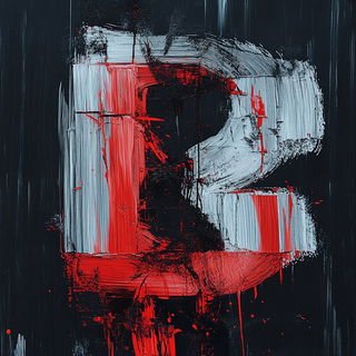 Hazeportalism style, Midjourney V6.1: typographic composition with large letters