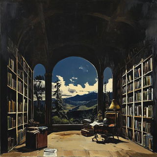Bluecast Monumentism style, Midjourney V6.1: Midlibrary
