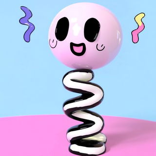 Glyphpore style, Midjourney V6.1: abstract 3D render