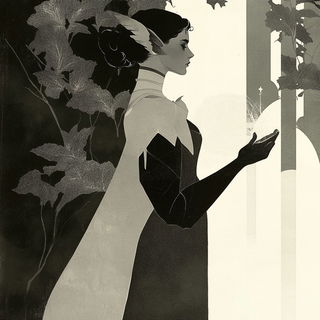 Pagodaclast style, Midjourney V6.1: retro fairy-tale illustration