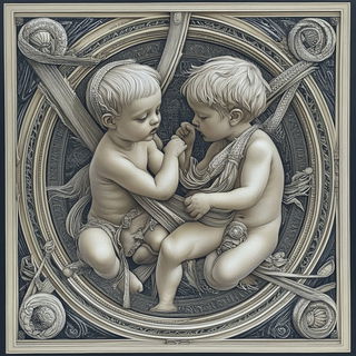 Puppetgraph style, Midjourney V6.1: classical 18th-century oil painting