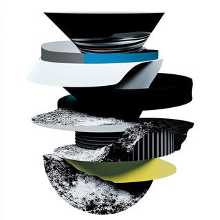Mossletter Motion style, Midjourney V6.1: abstract 3D render