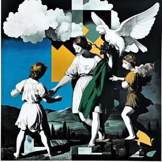 Mossletter Motion style, Midjourney V6.1: classical 18th-century oil painting