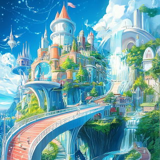 Electric Watergrain style, Midjourney V6.1: retro fairy-tale illustration