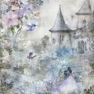 Blackwash Cenobitism style, Midjourney V6.1: retro fairy-tale illustration