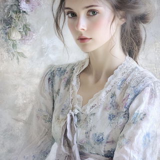 Blackwash Cenobitism style, Midjourney V6.1: photographic portrait of female protagonist