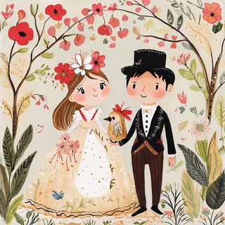 Floramask style, Midjourney V6.1: traditional folk art