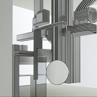 Anthraquinone Skyworks style, Midjourney V6.1: abstract 3D render