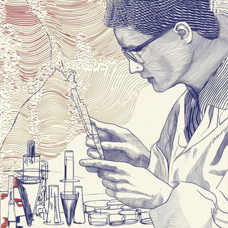 Aeroheraldic style, Midjourney V6.1: editorial illustration for popular scientific magazine cover
