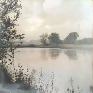 Atmosplank style, Midjourney V6.1: realistic landscape photograph of quiet dawn