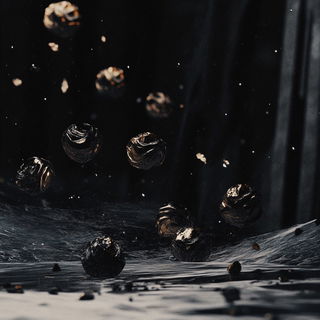 Oroplume style, Midjourney V6.1: abstract 3D render