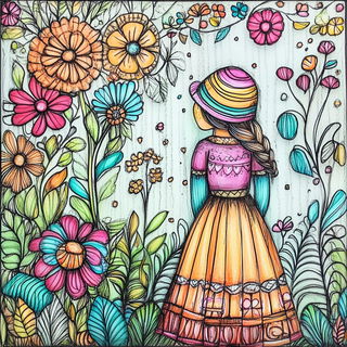 Escutcheon Tropica style, Midjourney V6.1: traditional folk art