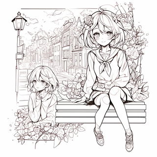 Escutcheon Tropica style, Midjourney V6.1: black-and-white manga comic strip