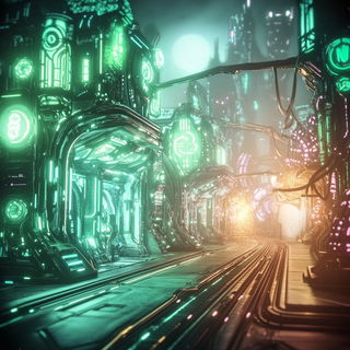 Escutcheon Tropica style, Midjourney V6.1: cinematic shot from sci-fi movie