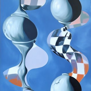 Mortar Moon style, Midjourney V6.1: creative pattern composition