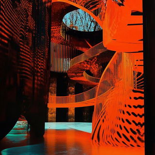 Maskipelago style, Midjourney V6.1: abstract 3D render