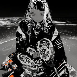 Maskipelago style, Midjourney V6.1: black-and-white manga comic strip