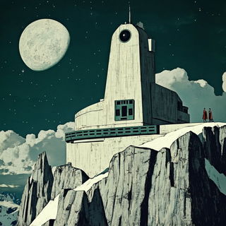 Hydrobaroque style, Midjourney V6.1: cinematic shot from sci-fi movie