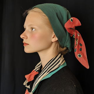 Hydrobaroque style, Midjourney V6.1: photographic portrait of female protagonist