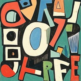 Hydrobaroque style, Midjourney V6.1: typographic composition with large letters