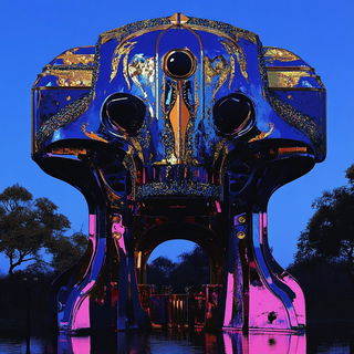 Operamorph style, Midjourney V6.1: abstract 3D render