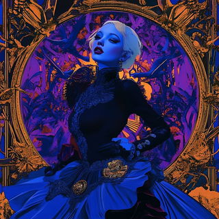 Operamorph style, Midjourney V6.1: retro fairy-tale illustration