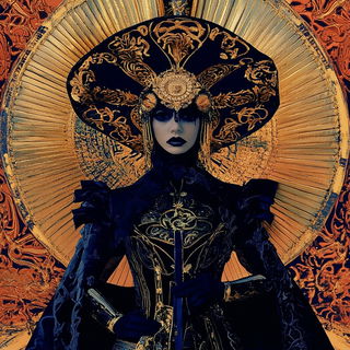 Operamorph style, Midjourney V6.1: haute-couture fashion outfit