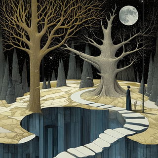 Ravenglass Crucible style, Midjourney V6.1: retro fairy-tale illustration