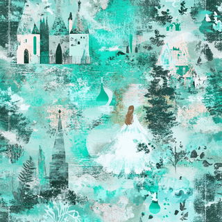 Coralindigo style, Midjourney V6.1: retro fairy-tale illustration