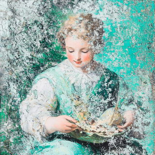 Coralindigo style, Midjourney V6.1: classical 18th-century oil painting