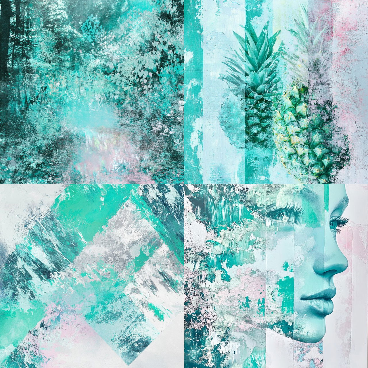 Coralindigo style, Midjourney V6.1, render 1 of 4