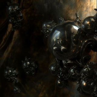 Coralloid Claymation style, Midjourney V6.1: abstract 3D render