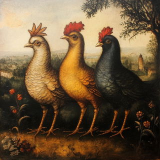 Coralloid Claymation style, Midjourney V6.1: traditional folk art