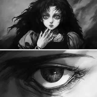 Coralloid Claymation style, Midjourney V6.1: black-and-white manga comic strip