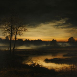 Coralloid Claymation style, Midjourney V6.1: realistic landscape photograph of quiet dawn