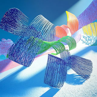 Sylvabraid style, Midjourney V6.1: abstract 3D render