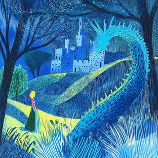 Sylvabraid style, Midjourney V6.1: retro fairy-tale illustration
