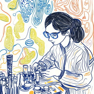 Crocodile Slipcast style, Midjourney V6.1: editorial illustration for popular scientific magazine cover