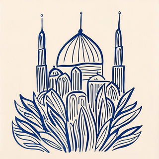 Crocodile Slipcast style, Midjourney V6.1: bold minimalist logo design for Istanbul city municipal services