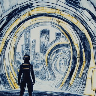 Crocodile Slipcast style, Midjourney V6.1: cinematic shot from sci-fi movie