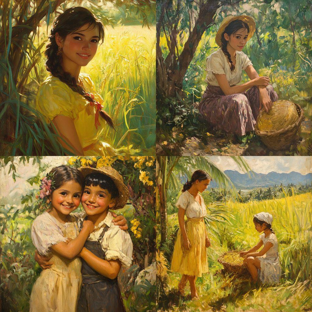 Fernando Amorsolo style, Midjourney V6.1, render 1 of 4